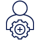 Icon representing long-term ownership and knowledge transfer