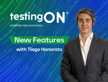Tiago Honorato presenting new testingON features